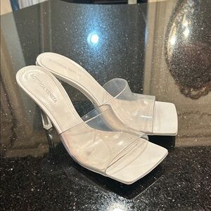 Bottega Veneta Transparent Heeled Sandals
